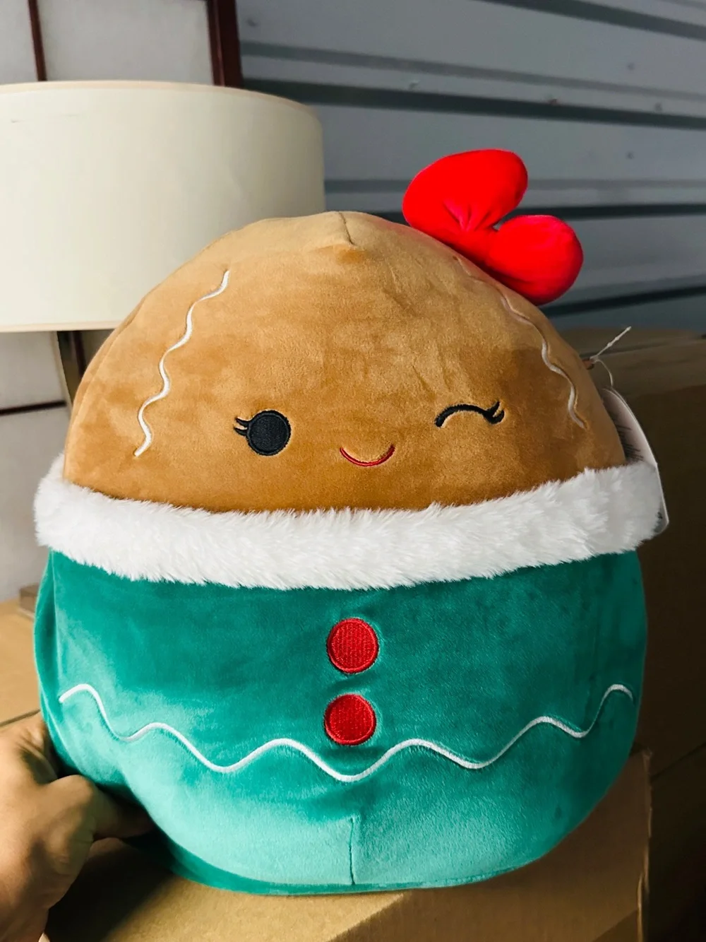 NWT Squishmallows 12” Gina Gingerbread Girl